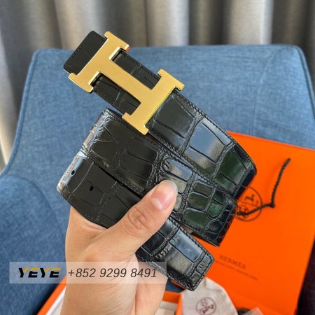 Hermes Black Belt 3.8cm