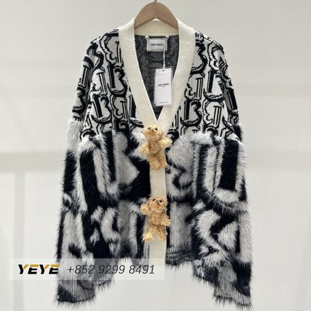 13DE MARZO Jacquard knit Cardigan Sweater