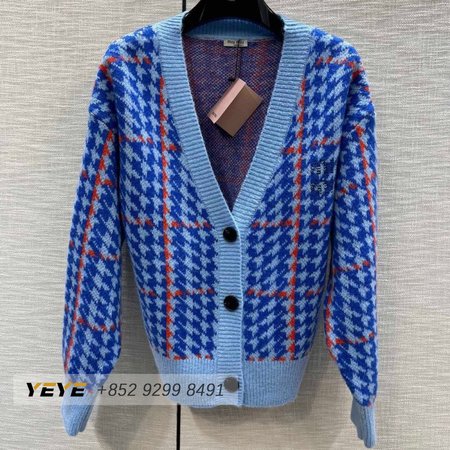 Miu Miu V-Neck Cardigan Sweater