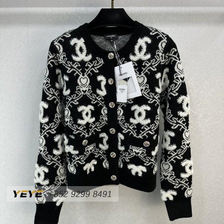 Chanel Round Collar Cardigan Sweater