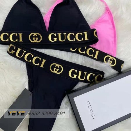Gucci Black Two-Piece Swimsuit