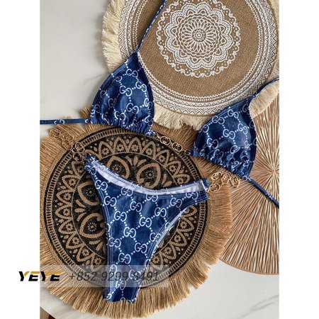 Gucci Blue One-Piece Swimsuit