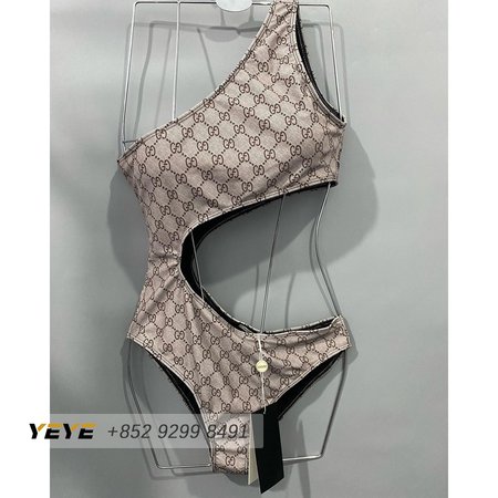 Gucci Waist-Revealing One-Piece Swimsuit