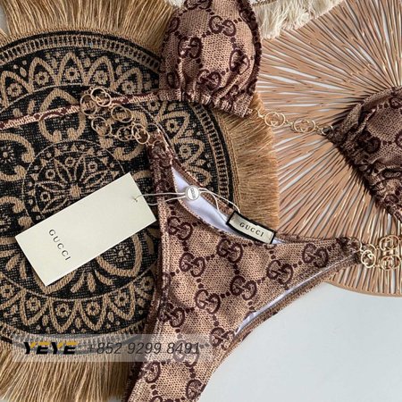 Gucci khaki One-Piece Swimsuit