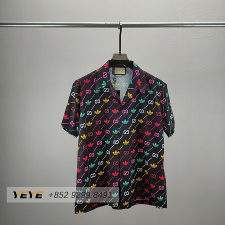 Adidas x Gucci Joint Series GG Trefoil Striped T-Shirt