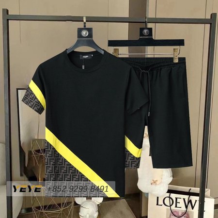 Fendi Black Jersey Tracksuits