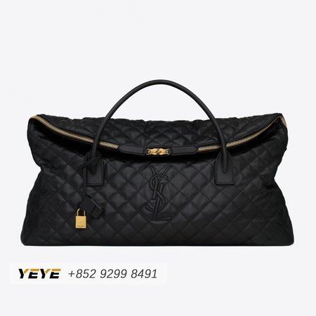Saint Laurent Es Giant Travel Bag In Quilted Leather