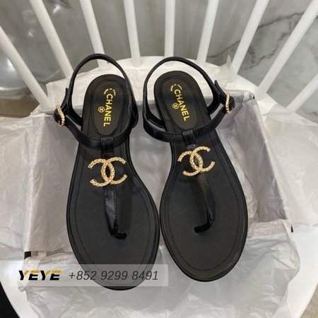 Chanel Leather Sandals
