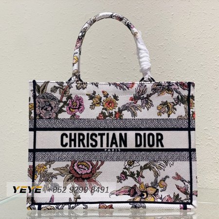 Dior Medium Dior Tote Bag Embroidered