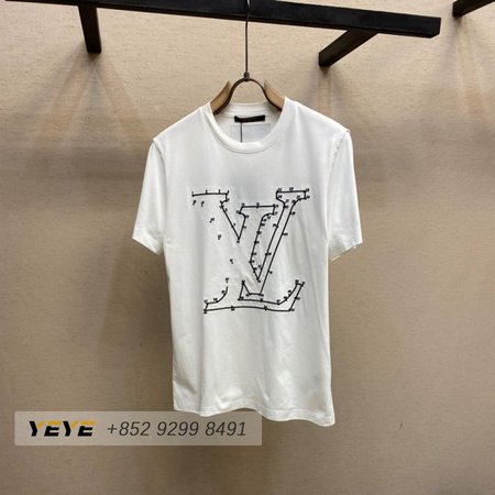 stitch print embroidered t-shirt white 1a96l1