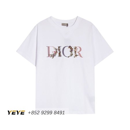 Dior Floral Logo T-shirt Men's White