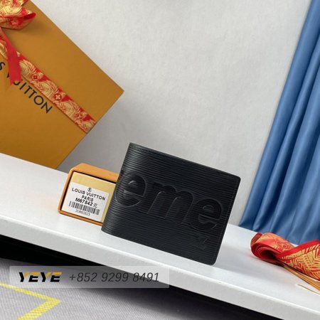 x supreme slender wallet epi black