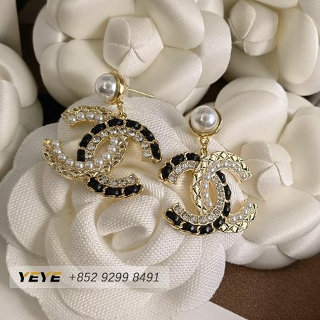 Chanel Pearl CC Earrings