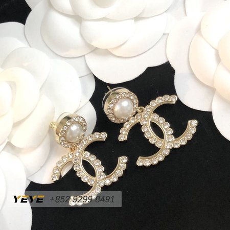 Chanel Pearl CC Earrings