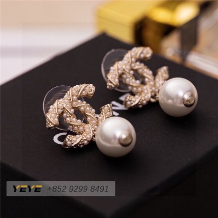 Chanel Platinum Fashion Earrings