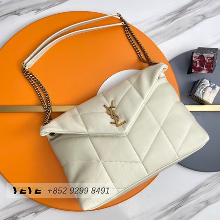 Saint Lauren YSL LouLou Puffer Small Chain Bag In Quilted Lambskin