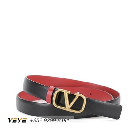 Valentino Garavani Reversible Vlogo Signature Belt In Glossy Calfskin