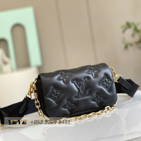 Louis Vuitton Wallet on Strap Bubblegram M81398