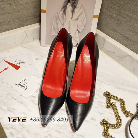 Christian Louboutin Black Suede Pumps