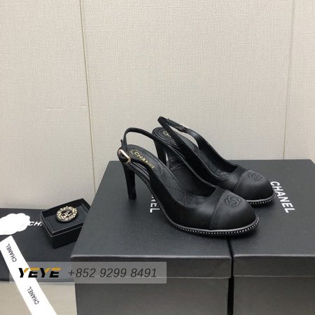 Chanel Open Toe Casual Style Plain Pin Heels Party Style