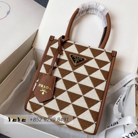 Prada Symbole Jacquard Fabric Micro Bag