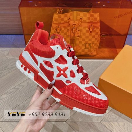 Skate Sneaker Red White