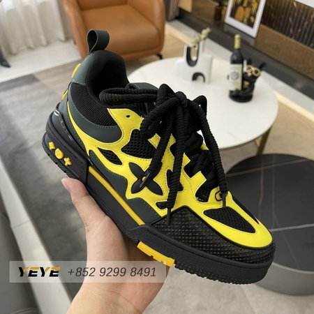 Skate Sneaker Yellow Casual Shoes