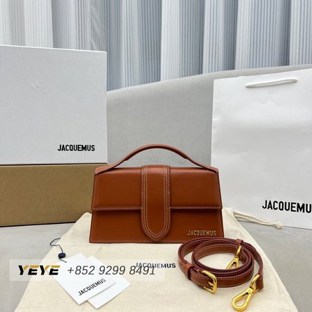 Jacquemus Le Grand Bambino Crossbody Flap Bag Light Brown