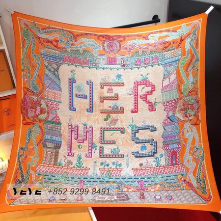 Hermes Super Silk Quest Silk Scarf