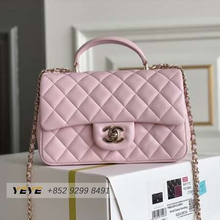 Chanel 22P Light Pink Caviar Coco Handle Bag