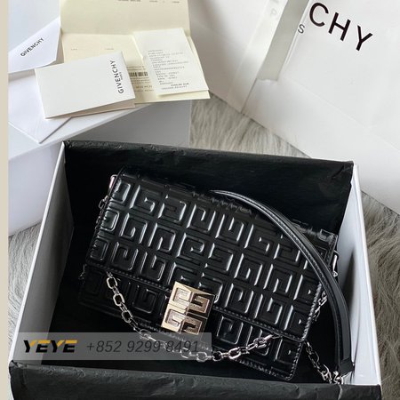 Givenchy Small 4G Bag In 4G Coated Canvas With Chain