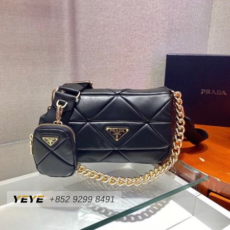 Prada Shoulder Bags Black 1BD292