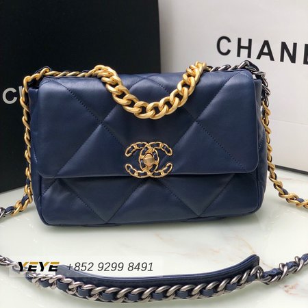 Chanel 19 AS1160 Navy Blue