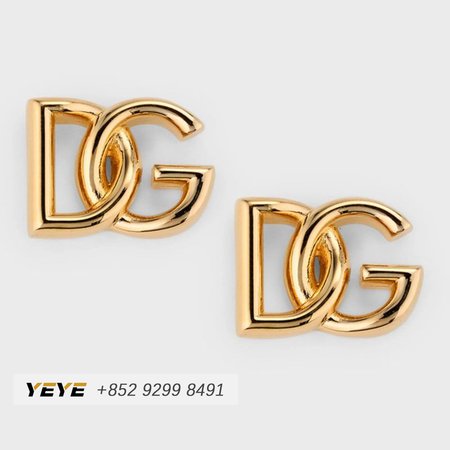 Dolce&Gabbana Logo Stud Earrings