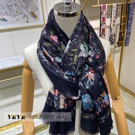 Dior Cashmere Fabric Long Scarf