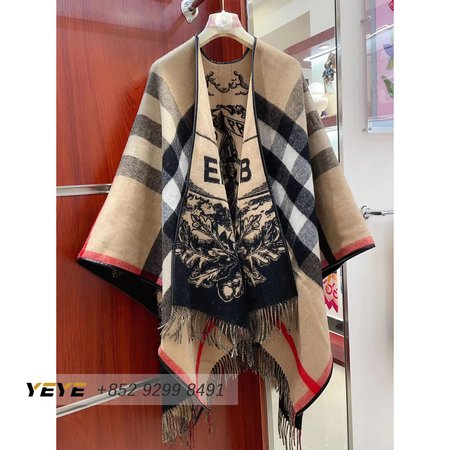 Burberry Cashmere Poncho Shawl