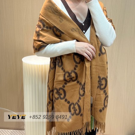 Gucci Brown GG Black Shawl