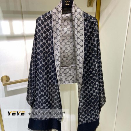 Gucci Double G Monogram Long Scarf