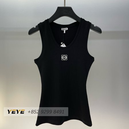 Loewe Cotton Anagram Tank Top Black
