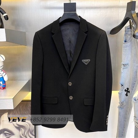 Prada Single-breasted Wool Jacket 48-56