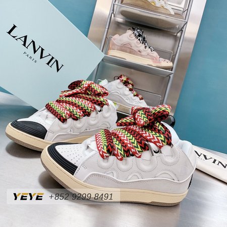 LANVIN Curb sneakers white DRA2-A2000 Size 35-45