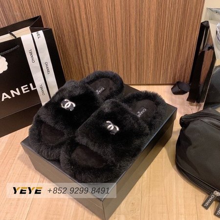 Chanel Slippers Black 34-40